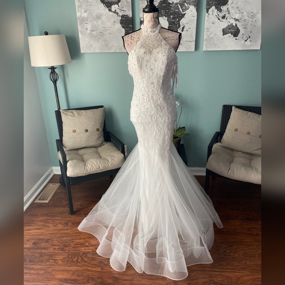 Jovani mermaid wedding or prom dress - Picture 3 of 4